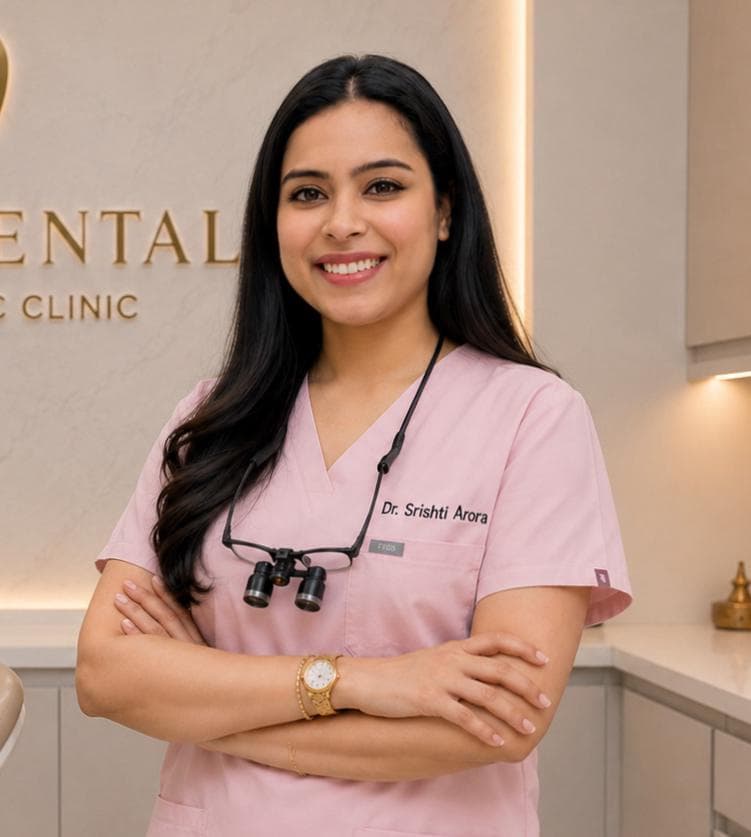 Dr. Srishti Arora, founder of SOMA Dental and Aesthetic Clinic