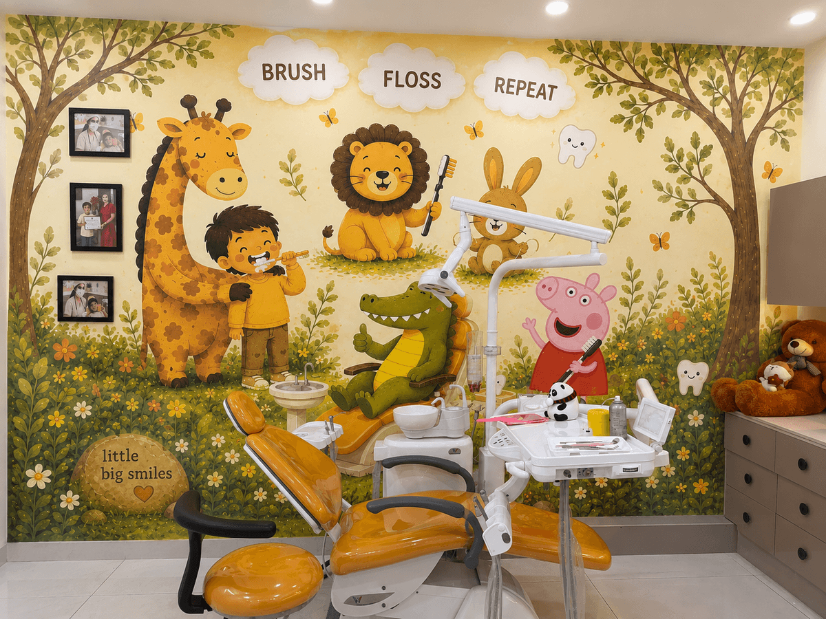 Child-friendly pediatric dental chamber at SOMA